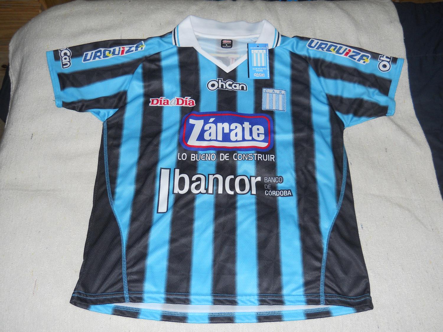 maillot racing de córdoba exterieur 2011-2012 rétro