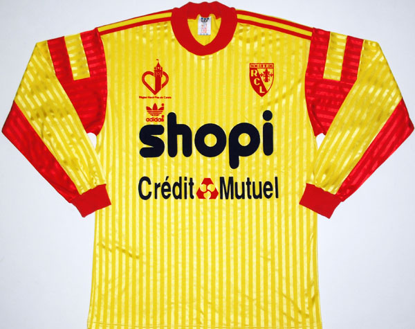 maillot rc lens domicile 1990-1991 pas cher