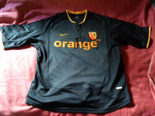 maillot rc lens exterieur 2003-2005 pas cher