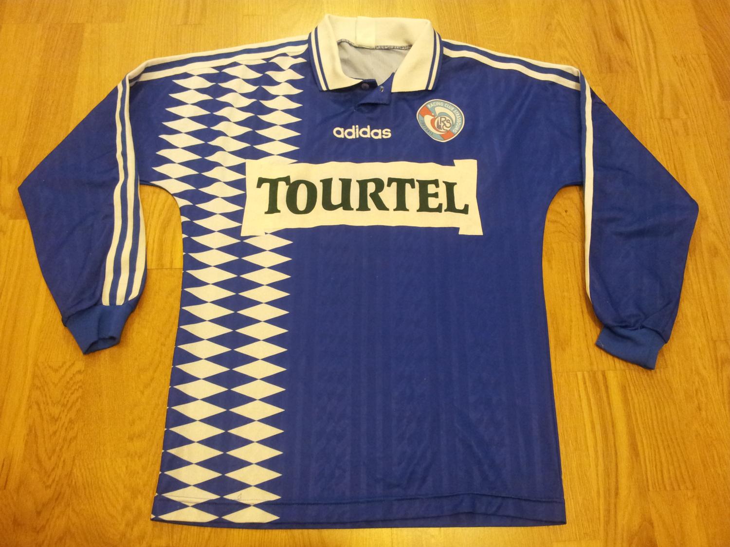 maillot rc strasbourg alsace domicile 1994-1996 rétro