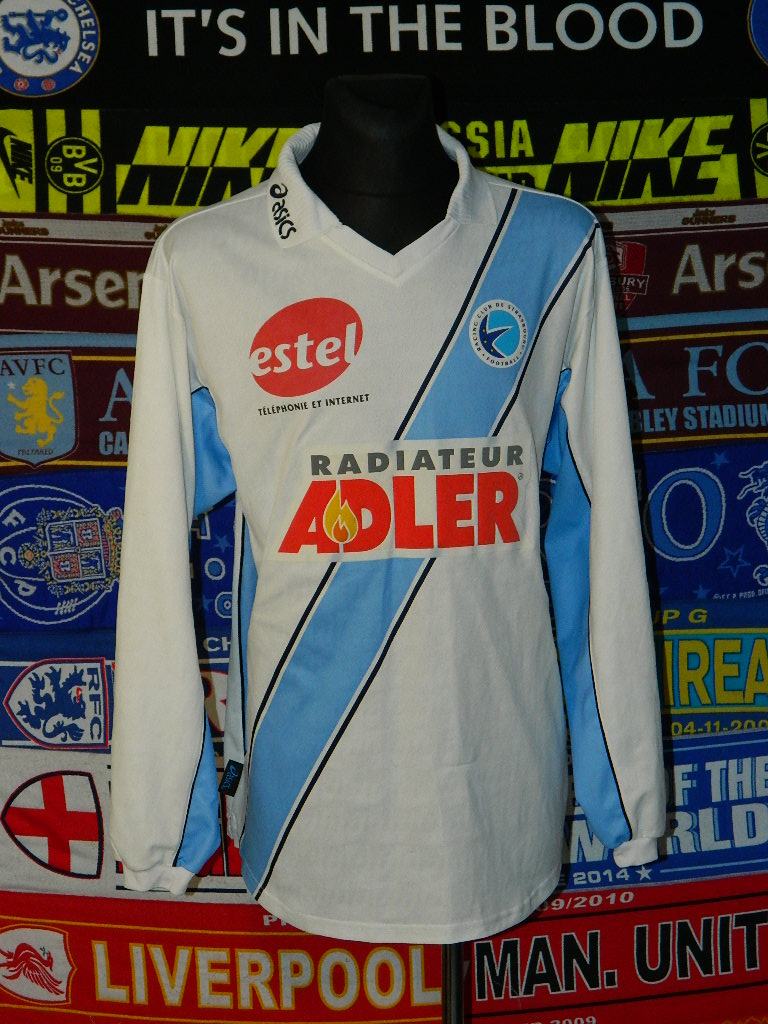 maillot rc strasbourg alsace exterieur 2001-2002 pas cher