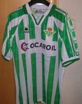 maillot real betis domicile 1996-1998 pas cher