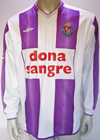 maillot real valladolid domicile 2003-2004 rétro