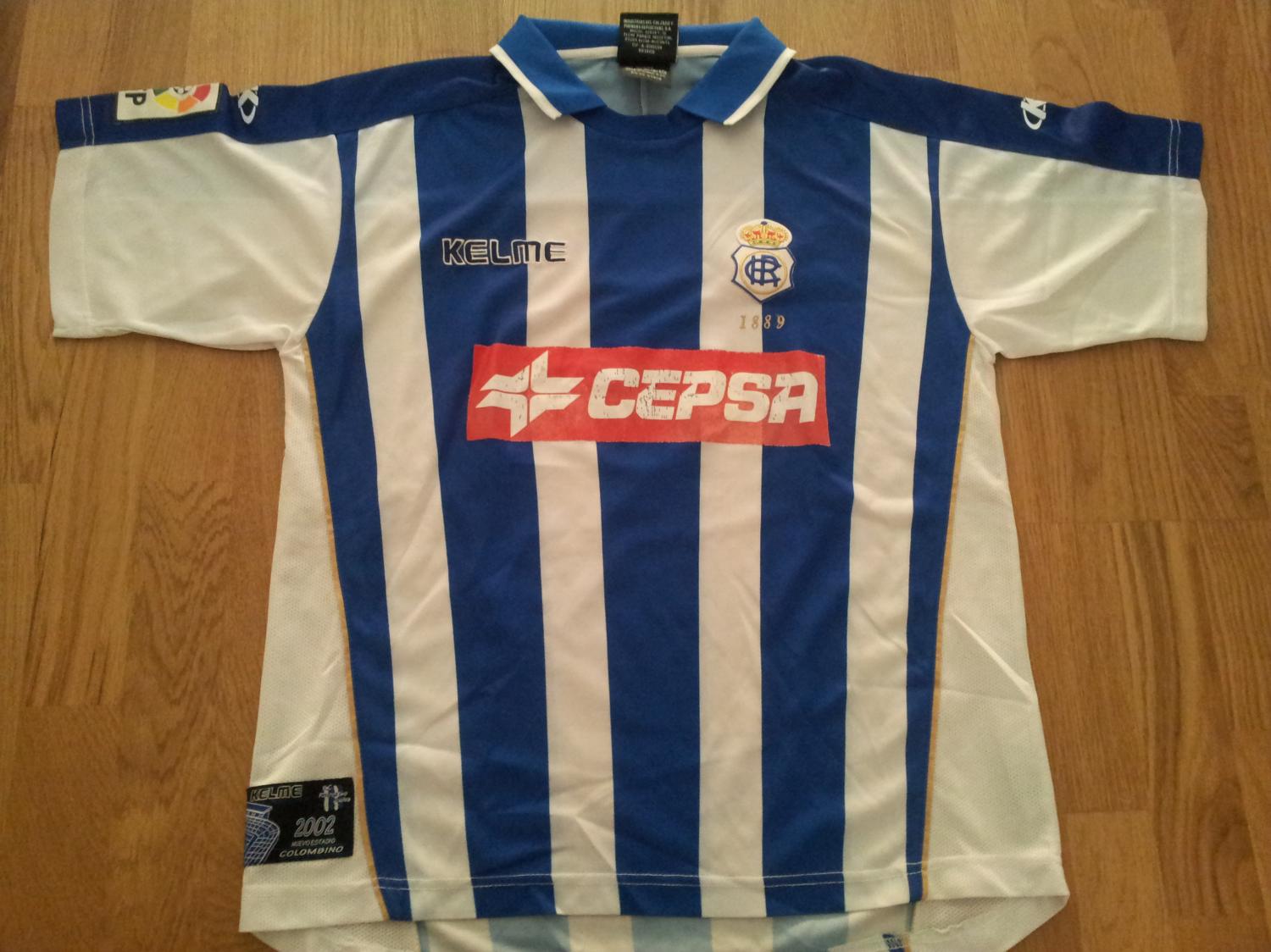 maillot recreativo de huelva domicile 2002-2003 rétro