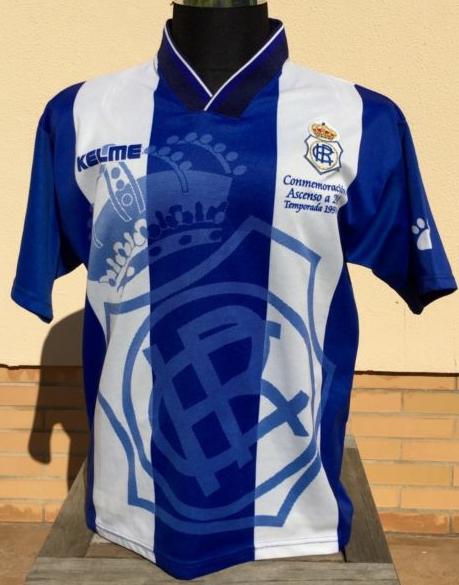 maillot recreativo de huelva particulier 1997-1998 pas cher