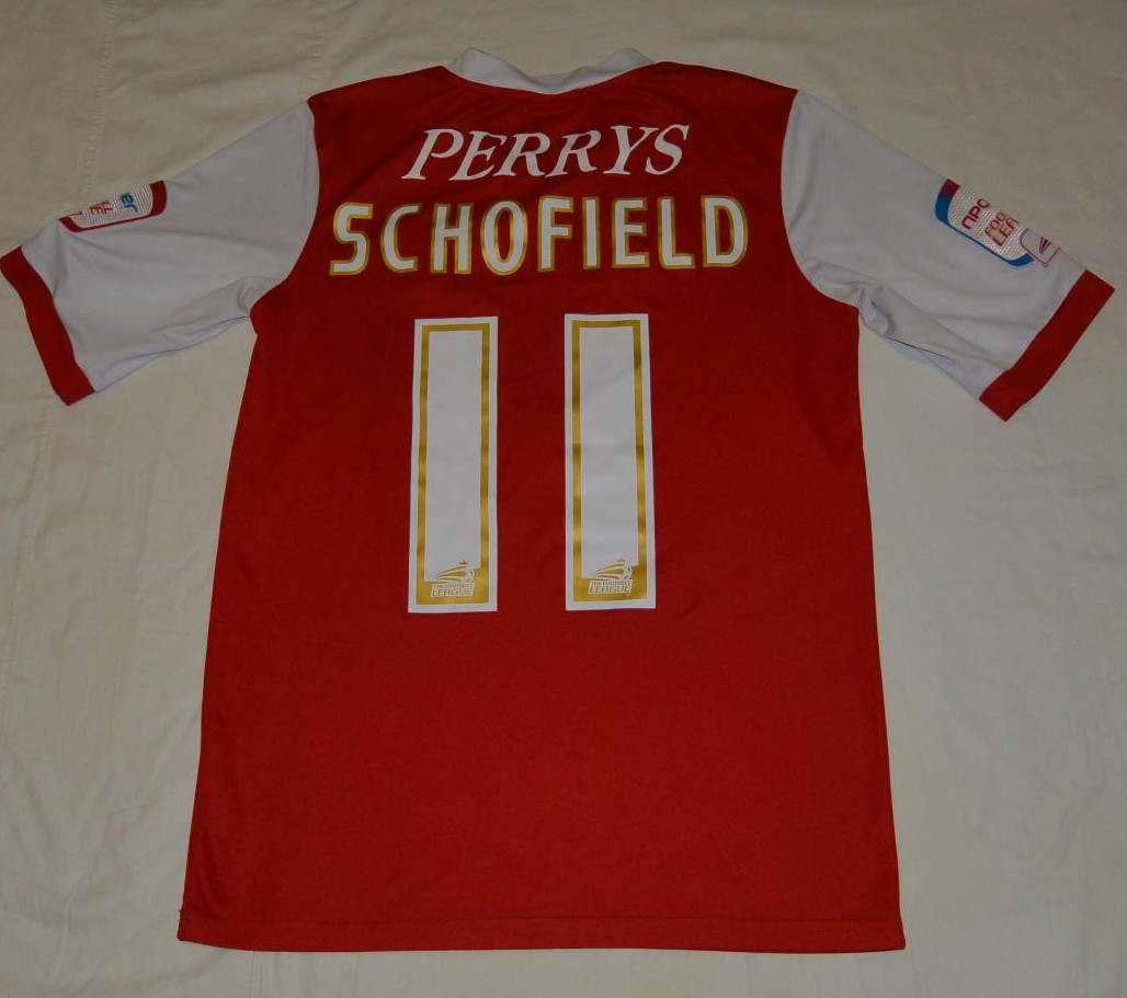 maillot rotherham united fc domicile 2011-2012 rétro