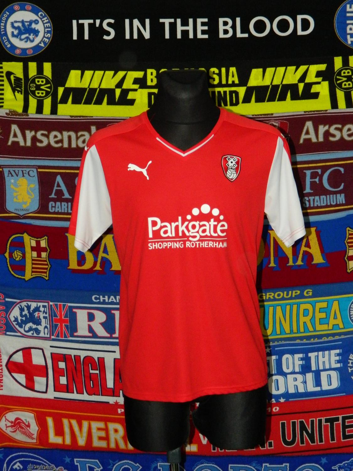 maillot rotherham united fc domicile 2015-2016 rétro
