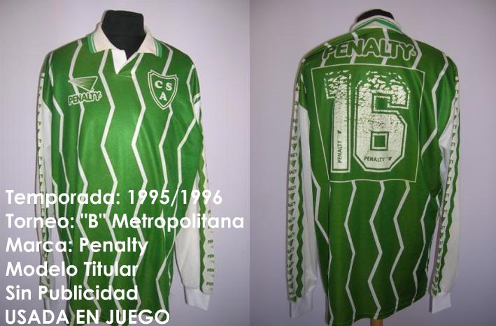 maillot sarmiento domicile 1995-1996 pas cher