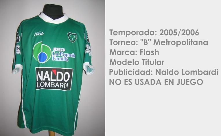 maillot sarmiento domicile 2005-2006 pas cher