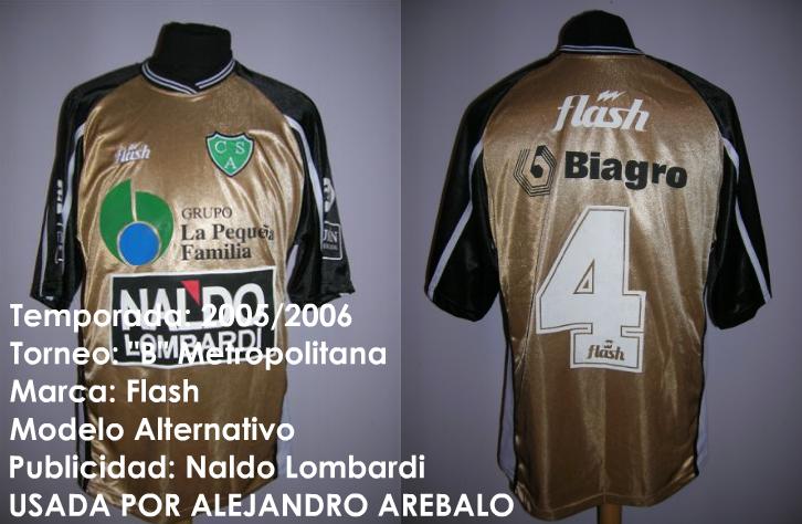 maillot sarmiento exterieur 2005-2006 rétro