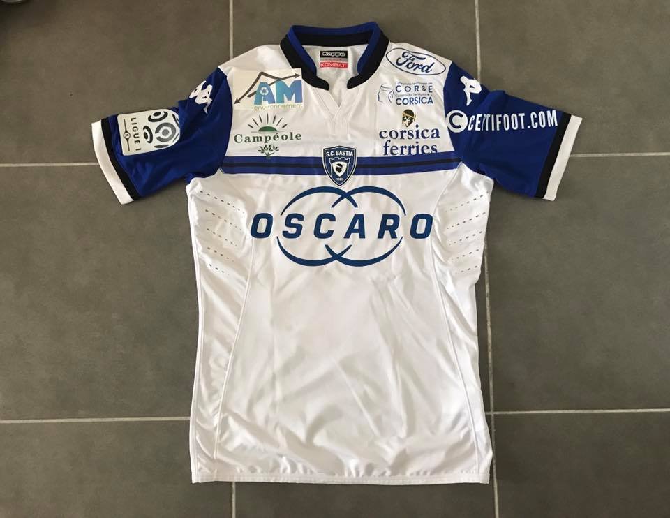 maillot sc bastia exterieur 2015-2016 rétro