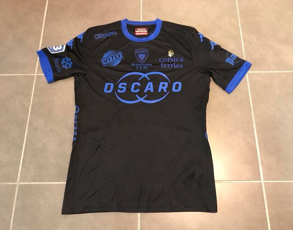 maillot sc bastia third 2017-2018 rétro