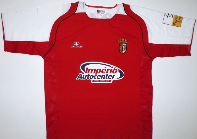 maillot sc braga domicile 2005-2006 rétro