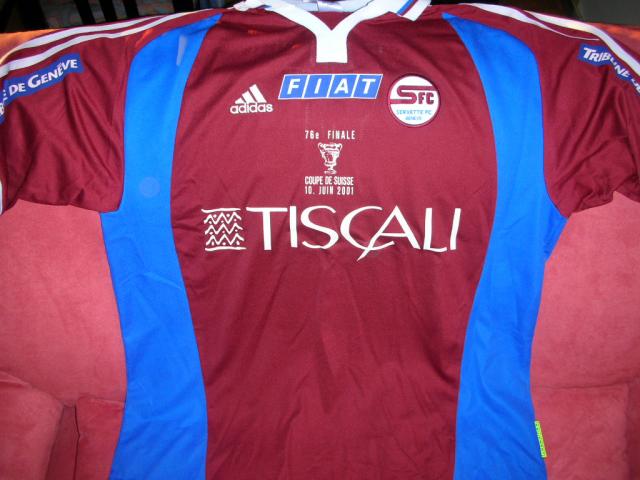 maillot servette fc réplique 2000-2001 rétro