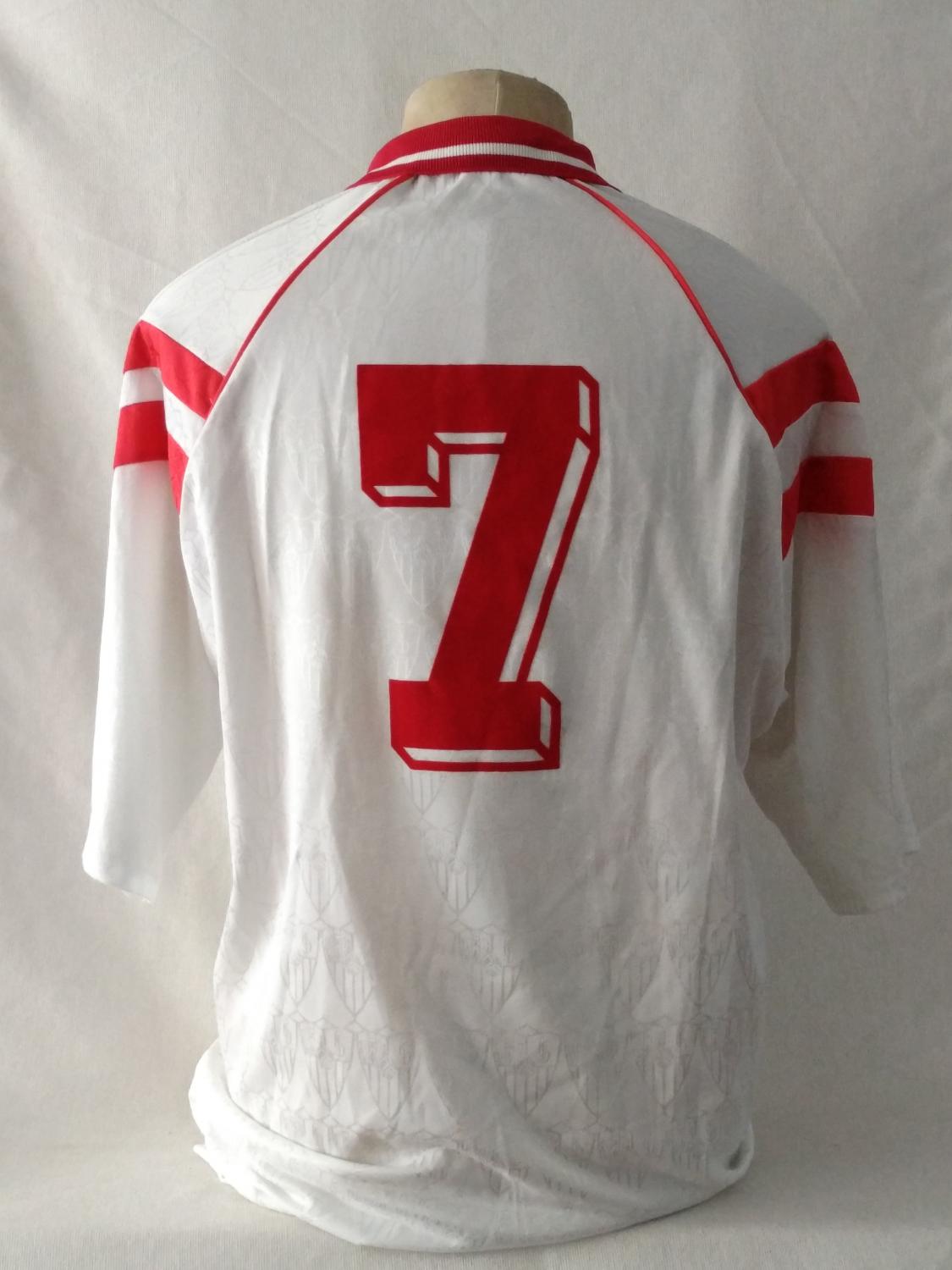 maillot séville fc domicile 1992-1993 rétro maillot séville fc domicile 1992-1993 rétro