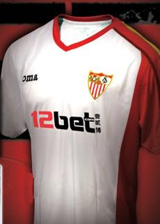 maillot séville fc domicile 2009-2010 rétro