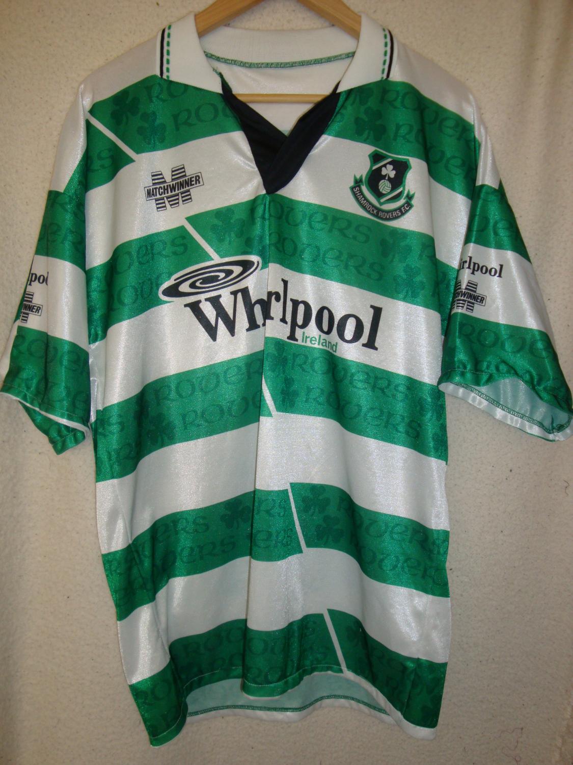 maillot shamrock rovers domicile 1993-1994 rétro