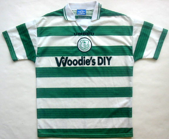 maillot shamrock rovers domicile 1997-1999 pas cher