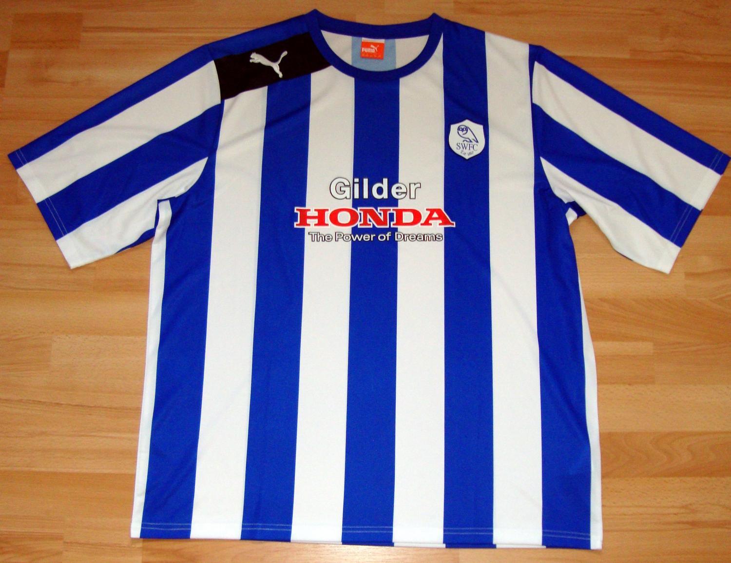 maillot sheffield wednesday domicile 2012-2013 rétro