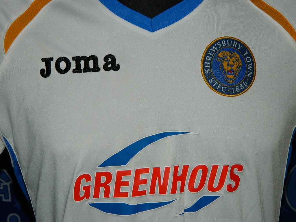 maillot shrewsbury town exterieur 2011-2012 rétro maillot shrewsbury town exterieur 2011-2012 rétro