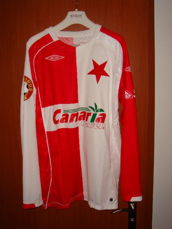 maillot slavia prague domicile 2007-2008 rétro