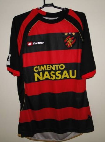 maillot sport club do recife domicile 2009-2010 pas cher