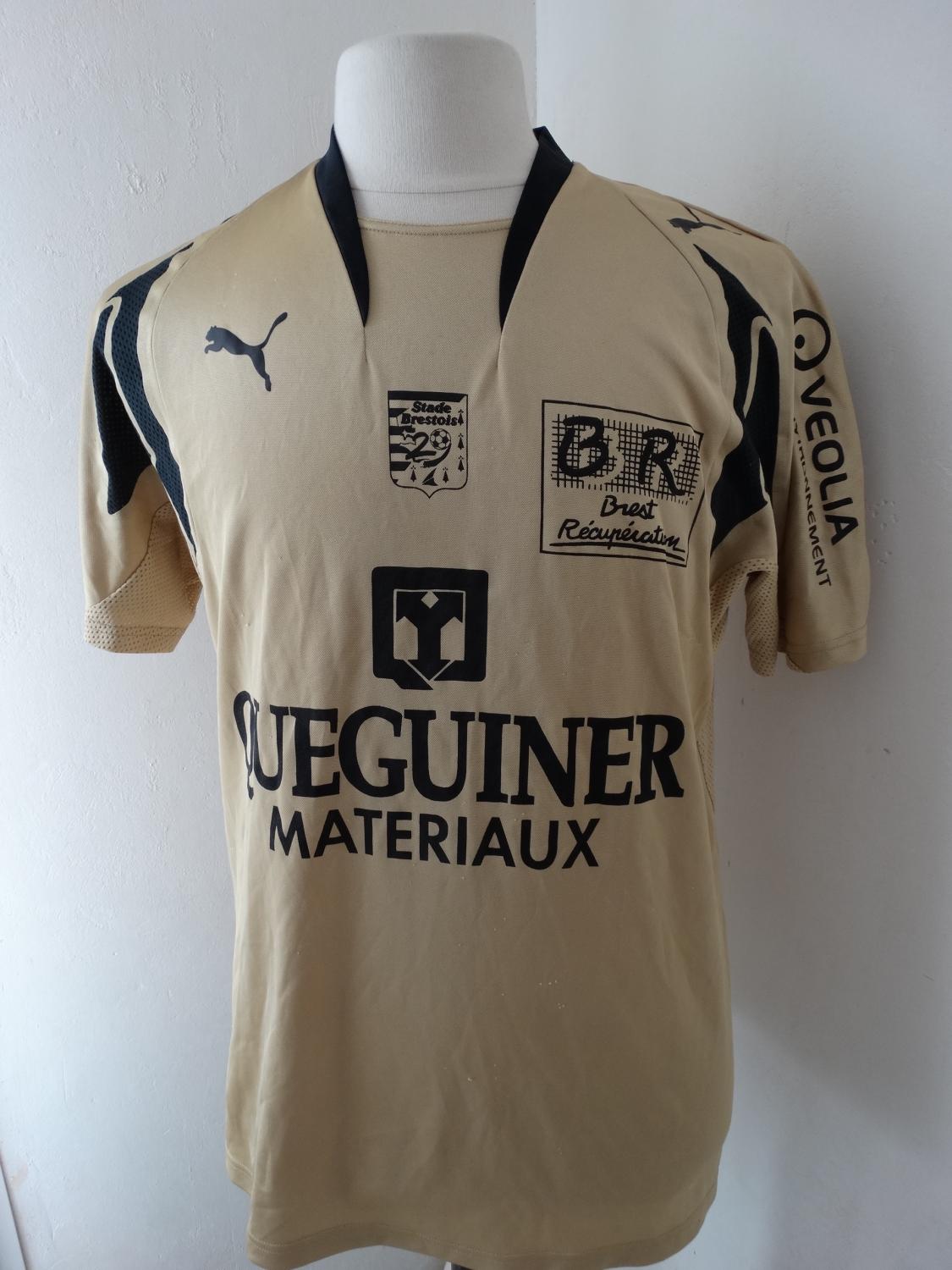 maillot stade brestois 29 exterieur 2007-2008 pas cher