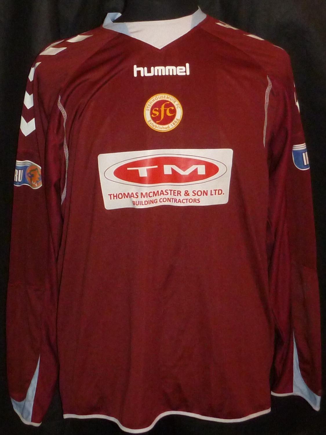 maillot stenhousemuir domicile 2010-2011 rétro