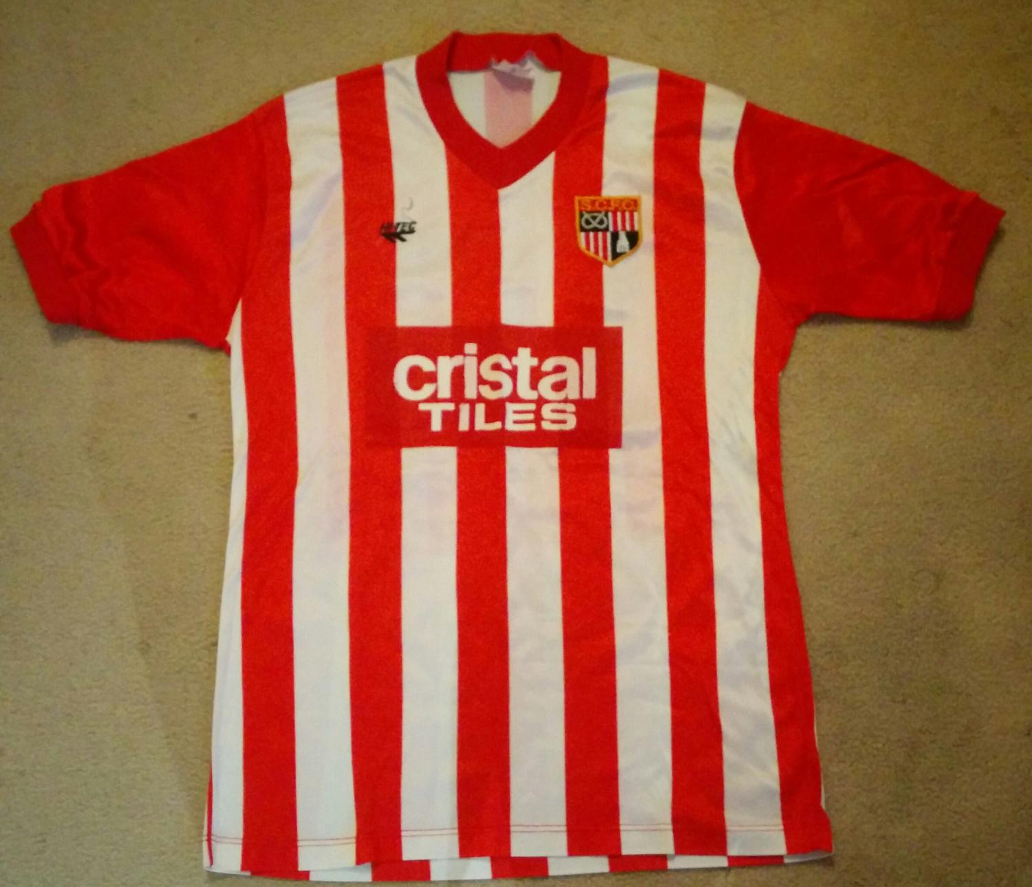 maillot stoke city fc domicile 1986-1987 rétro