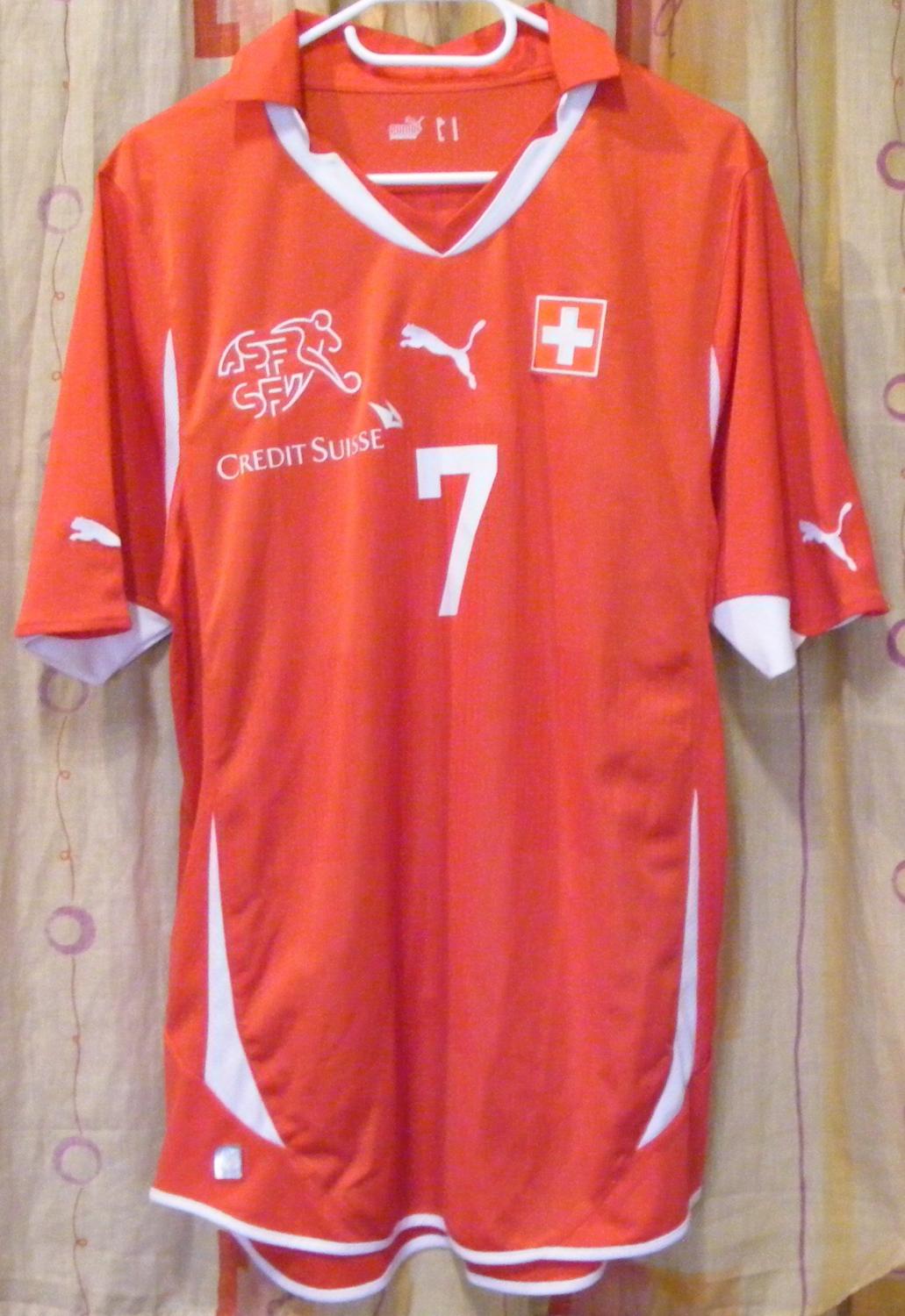 maillot suisse domicile 2010-2012 rétro