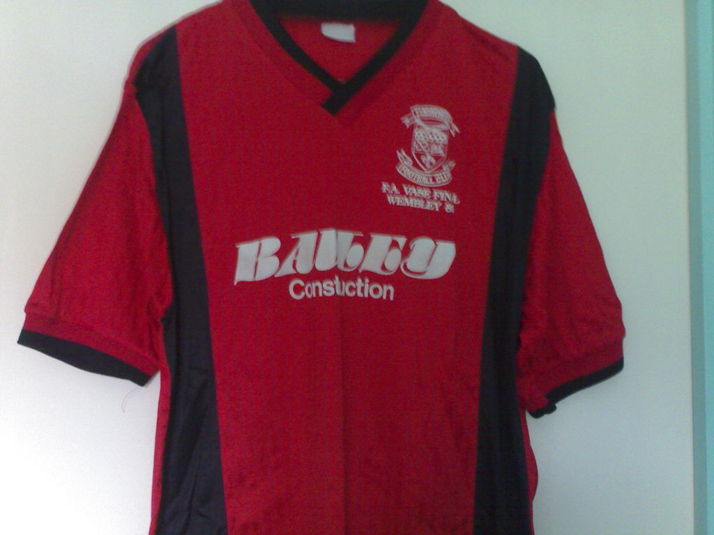 maillot tamworth fc domicile 1988-1990 rétro