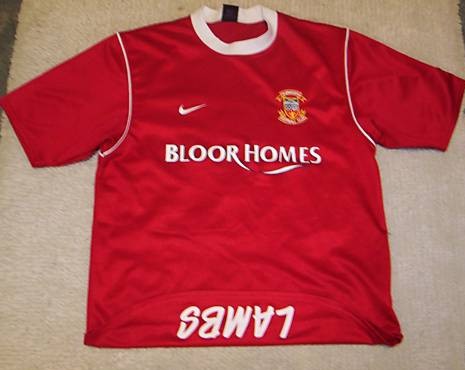 maillot tamworth fc domicile 2003 rétro