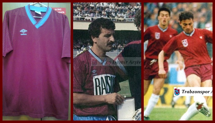 maillot trabzonspor domicile 1989-1991 rétro