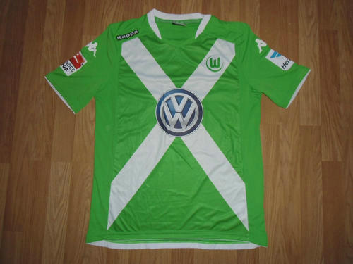 maillot vfl wolfsbourg domicile 2014-2015 rétro