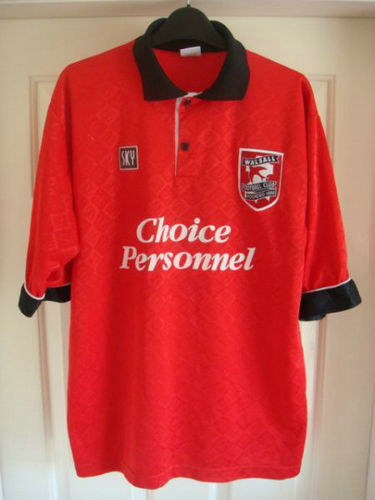 maillot walsall domicile 1995-1996 rétro