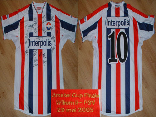 maillot willem ii domicile 2004-2005 rétro maillot willem ii domicile 2004-2005 rétro