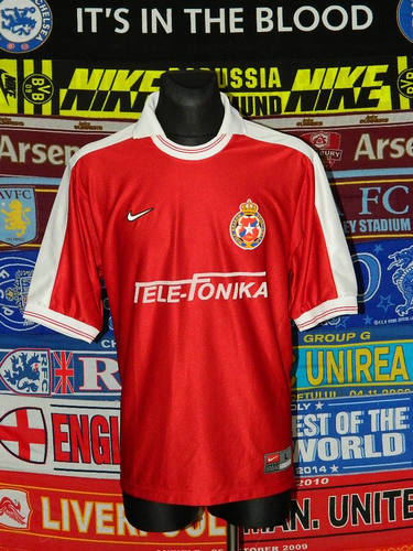 maillot wisła kraków domicile 2001-2002 pas cher