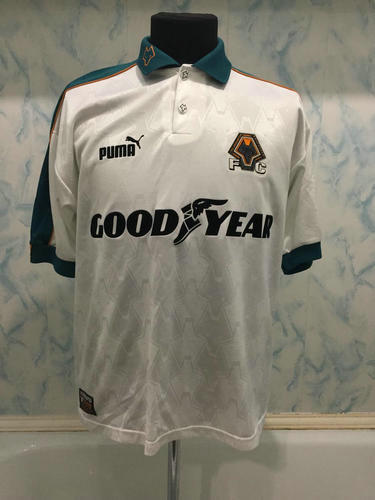 maillot wolverhampton wanderers exterieur 1997-1999 rétro