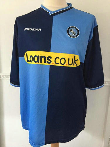 maillot wycombe wanderers domicile 2003-2005 rétro