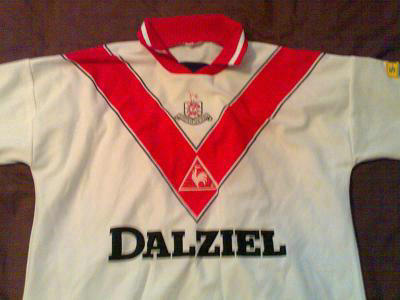 maillots airdrieonians fc domicile 1996-1997 rétro