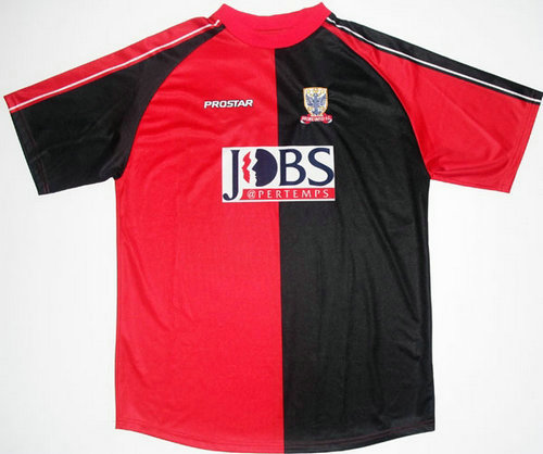 maillots airdrieonians fc exterieur 2005-2006 rétro