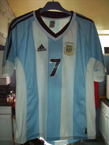 maillots argentine domicile 2001-2002 rétro