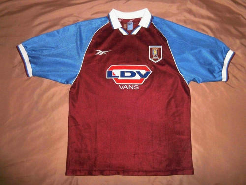 maillots aston villa domicile 1998-1999 rétro