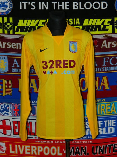 maillots aston villa gardien 2007-2008 rétro