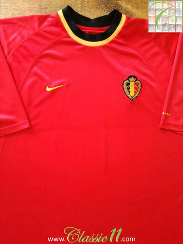 maillots belgique domicile 2000-2002 pas cher
