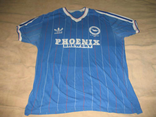 maillots brighton and hove albion domicile 1983-1984 rétro