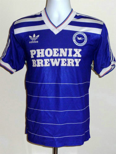 maillots brighton and hove albion domicile 1985-1986 rétro