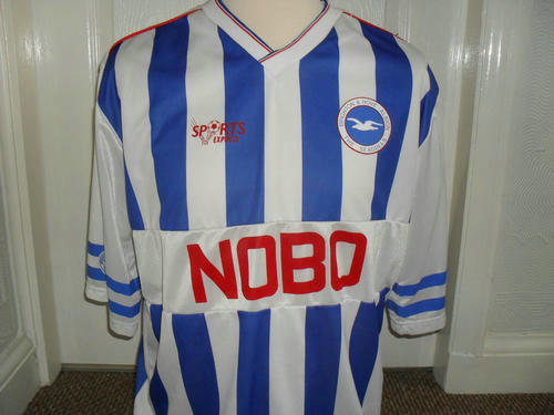 maillots brighton and hove albion domicile 1989-1991 rétro
