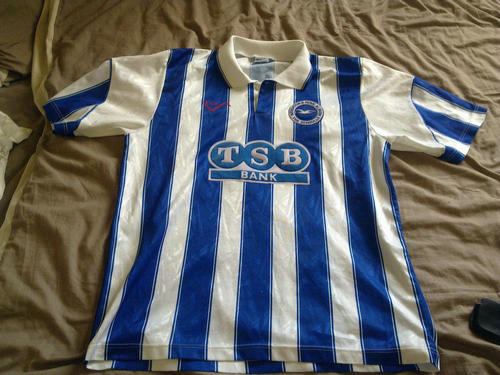 maillots brighton and hove albion domicile 1991-1993 rétro