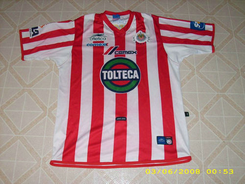 maillots cd guadalajara domicile 2001-2002 pas cher